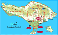 The island of Bali